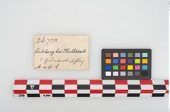 Etikett zu Bronzegürtelteil (NHMW-PRAE-026770)